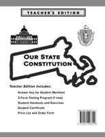 Image Our State Constitution - Massachusetts  Edition - Teacher Guide